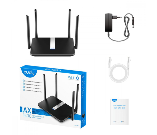 Cudy X6 (1800Mb/s a/b/g/n/ac/ax) - 1110332 - zdjęcie 3